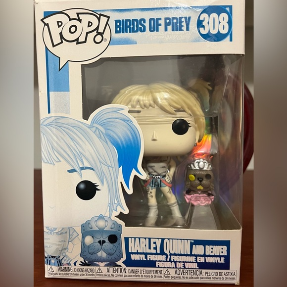 Funko POP! Heroes: Birds of Prey - Harley Quinn with Beaver #308 - Picture 2 of 7